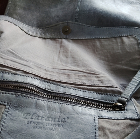 Platania Genuine Learher Purse Gray - Picture 11 of 16